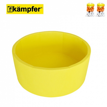 Детский сухой бассейн Kampfer - Pretty Bubble, цвет желтый + 200 шаров 